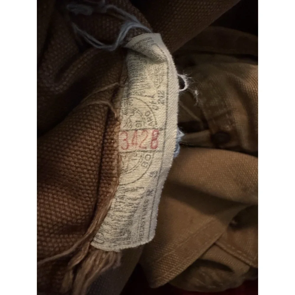 VINTAGE Carhartt Adult‎ Tan Overalls 60s Duck Double Knee Mens Union 40 X 30